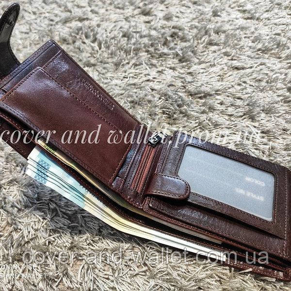 Солидный коричневый мужской кошелек из натуральной кожи Marco Coverna BK 047-805 Киев - изображение 2