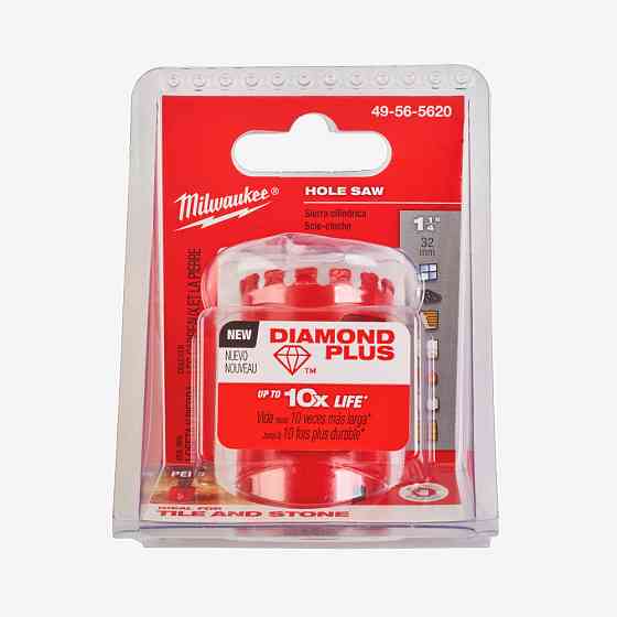 Коронка алмазная Diamond Plus MILWAUKEE, Ø32мм (с резьбой) Одесса