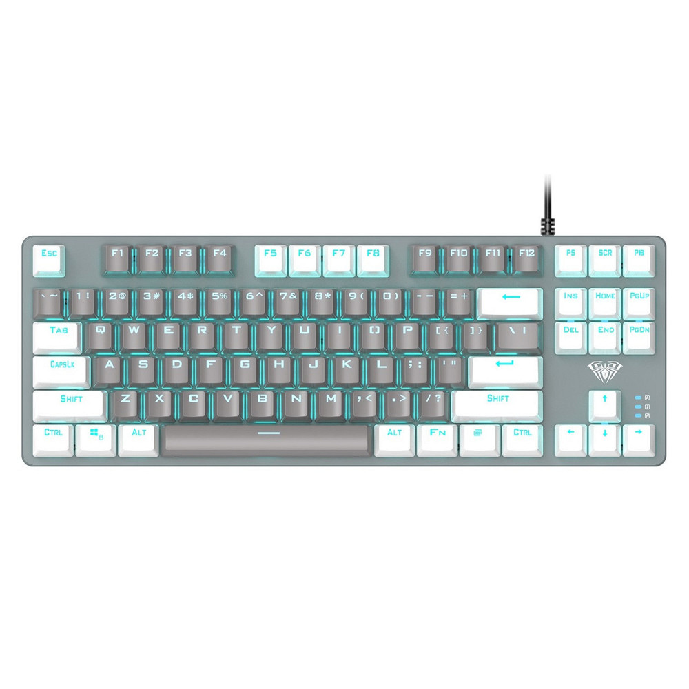 Клавіатура Aula Mechanical F3287 White/Grey keycap KRGD blue (6948391240688) білий, сірий Харьков - изображение 1
