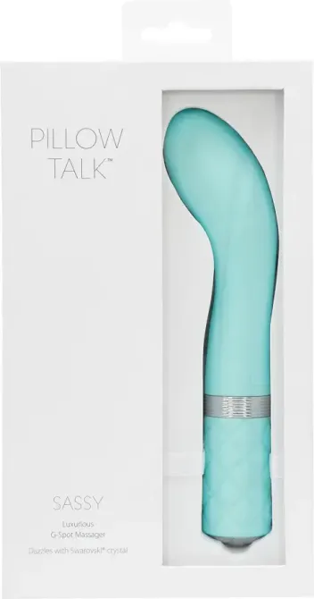 Розкішний вібратор Pillow Talk - Sassy Teal з кристалом Сваровські для точки G, подарункова упаковка Львов - изображение 8