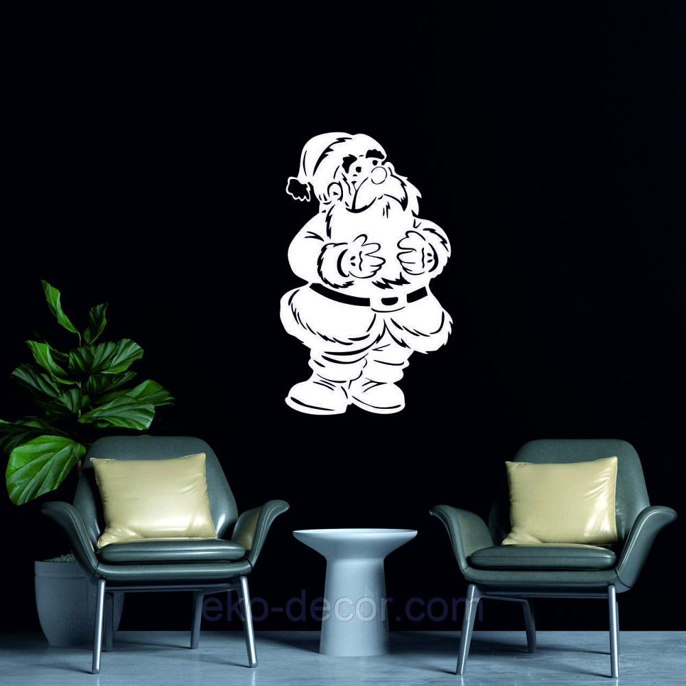 Декоративное настенное Панно «Дед Мороз», Декор на стену 70*42 см Киев - изображение 5