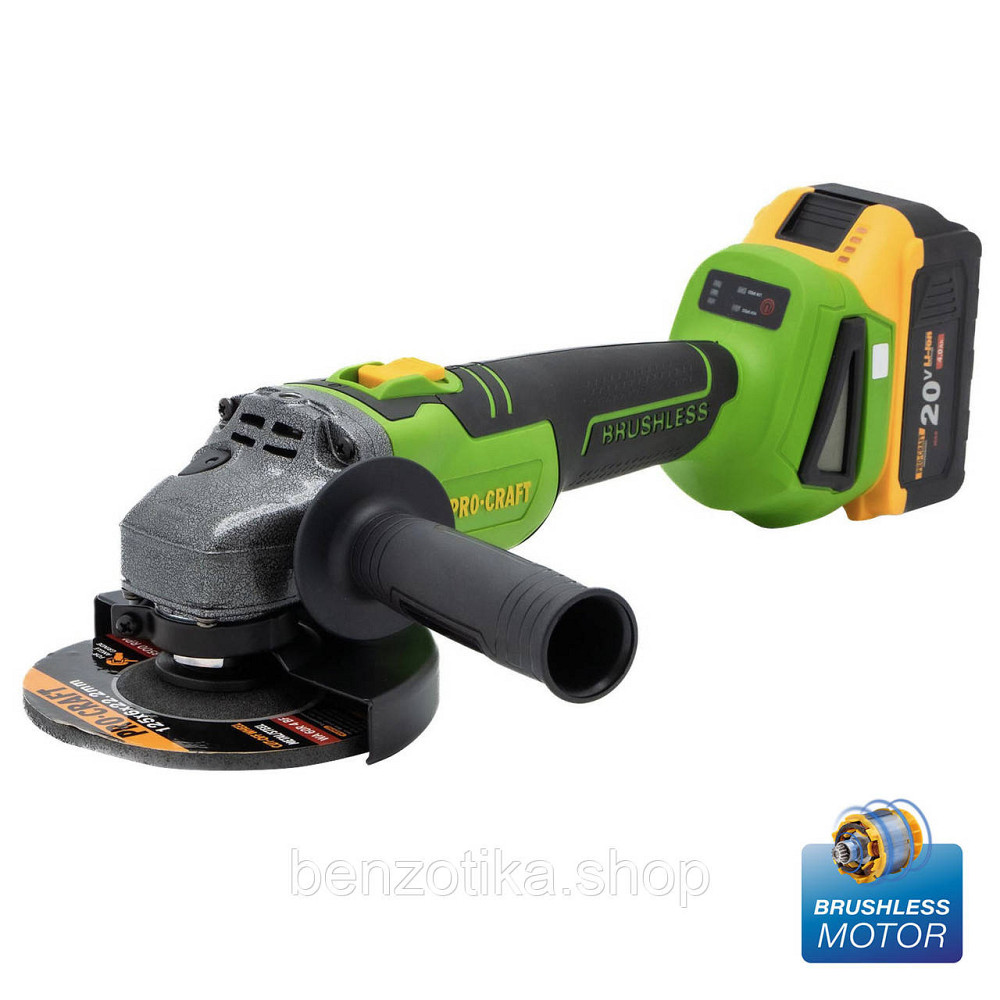 Безщіткова акумуляторна болгарка Procraft PWA216 Киев - изображение 1