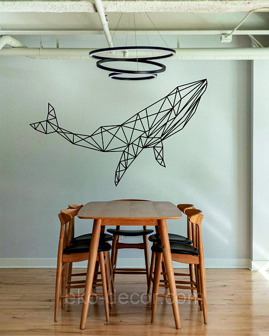 Декоративное настенное Панно «Кит», Декор на стену 110*66 см, Черный Киев - изображение 8