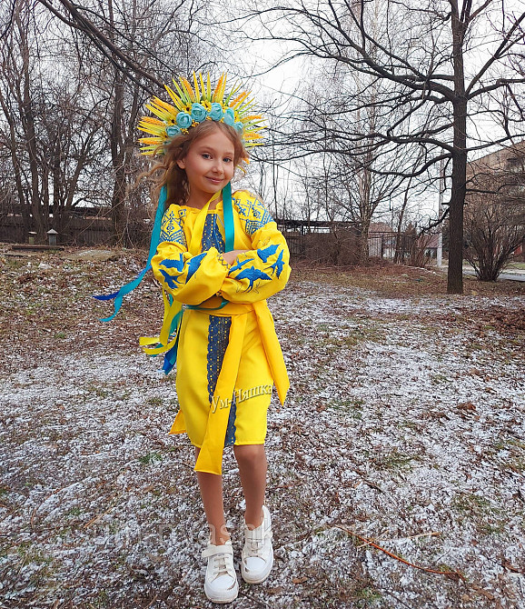 Дитяча вишита сукня з ластівками 104-152 Від р.104 до р.140 Кривий Ріг - фото 1