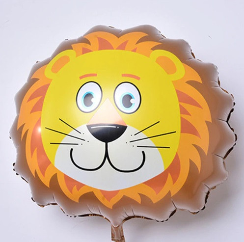 Шарик в форме животных Лев 55 на 56 см разноцветный Киев - изображение 3