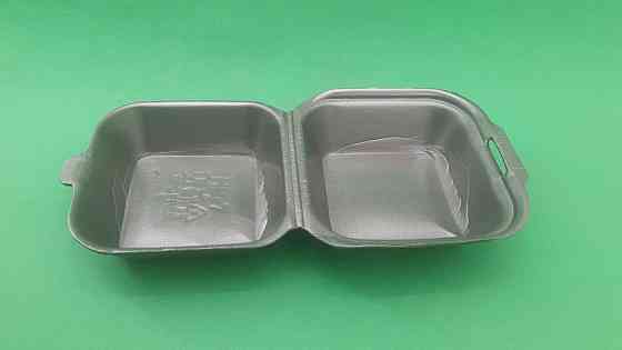 Ланч-бокс з спіненого полістиролу з кришкою (123*133*78) Чорний HP-7 (250 шт) Харків