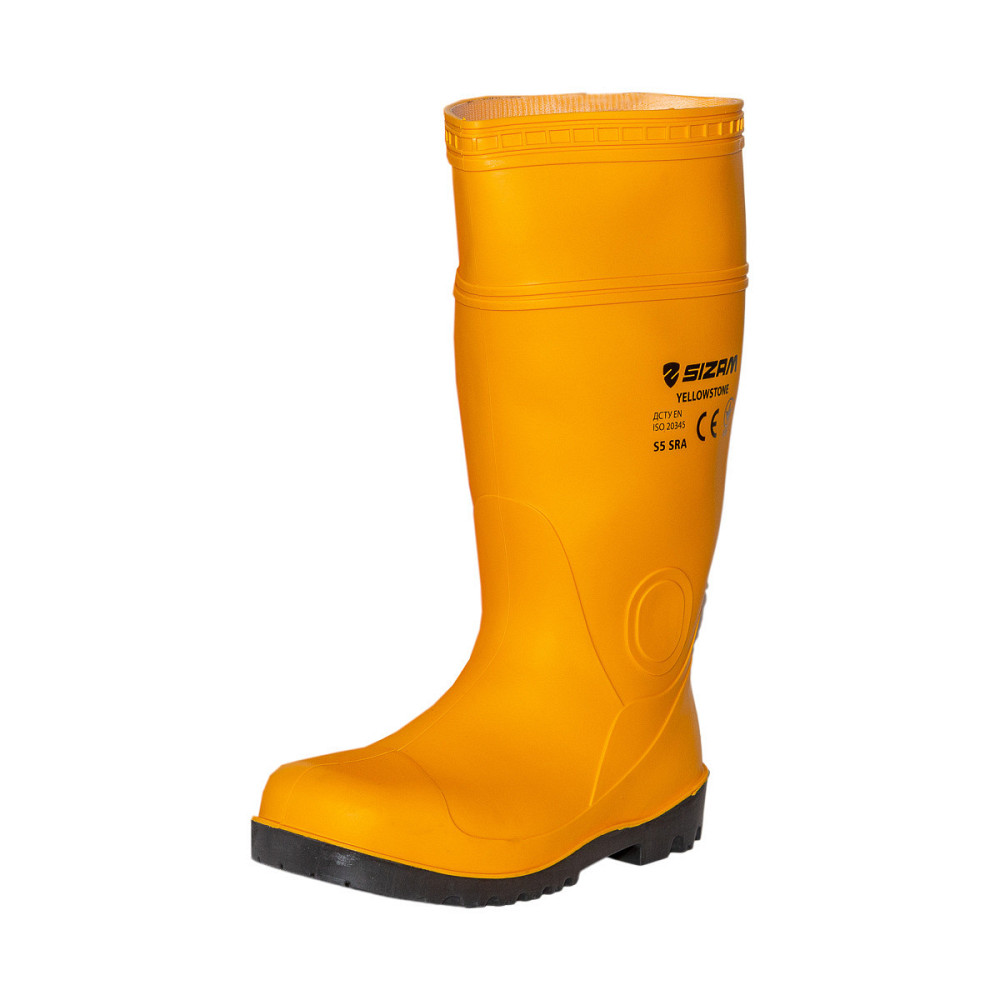 Сапоги защитные рабочие из ПВХ Sizam Baltimore Yellow р.47 Ровно - изображение 10