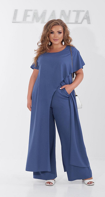 Ошатний брючний костюм великого розміру (50) Київ - фото 1