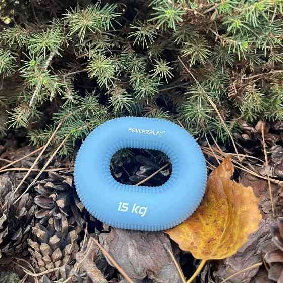 Эспандер кистевой силиконовый PowerPlay PP-4336 Hand Grip Light 15 кг. Голубой Киев