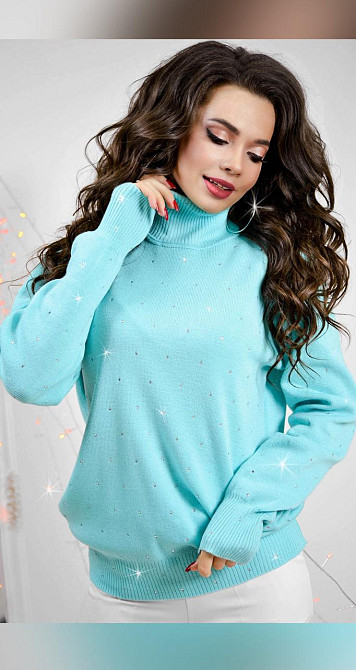 Тёплый гольф с кристаллами (42-46) Киев - изображение 2