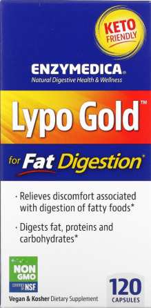Оптимизатор переваривания жира ферменты Enzymedica Lypo Gold 120 капс Киев