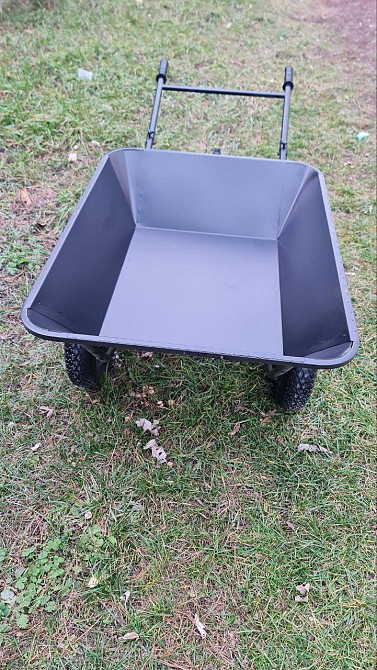 Тачка садовая Garden joys Чорная 110/200л Тачка для перевозки мусора Тачка для перевозки песка Тачка для груза Белая Церковь - изображение 3