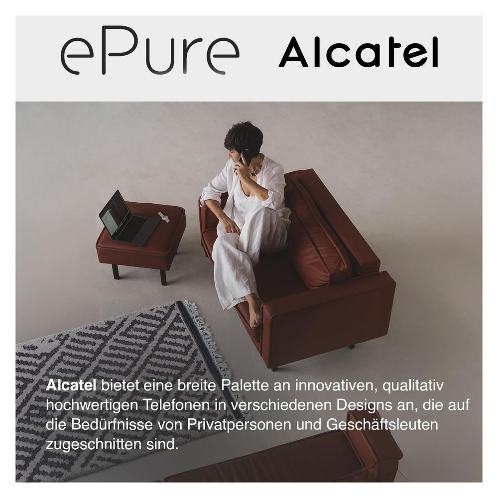 Телефон беспроводной Alcatel ePure Iconic DECT оранжевый дисплей 3 строки блокировка вызовов книга 100 Киев - изображение 3