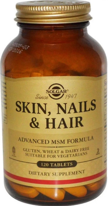 Витамины для волос кожи и ногтей  Solgar Skin Nails Hair 120 табл Киев - изображение 1