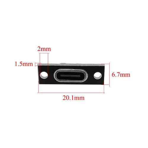 Роз’єм USB Type-C 3.1 4pin, мама, монтажний, для зарядки і живлення Київ