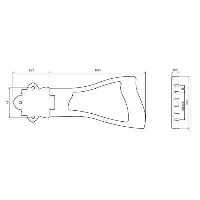Струнодержатель для гитары Paxphil SM300 Gold Винница