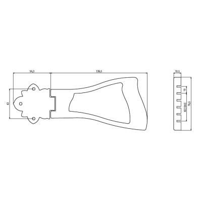 Струнодержатель для гитары Paxphil SM300 Gold Винница - изображение 2