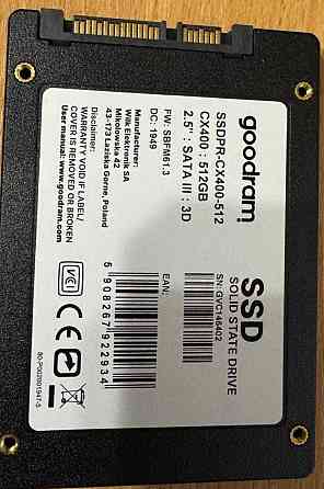 Идеальный SSD диск GOODRAM CX400 Gen.2 512GB. Киев