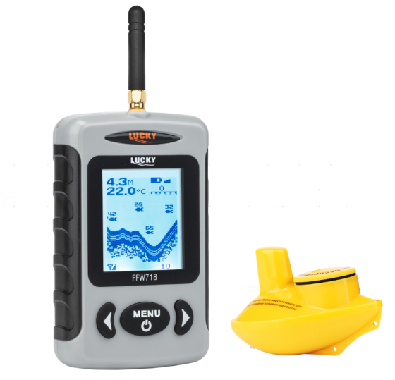 Ехолот бездротовий Lucky Fishfinder FFW718 (0.6-35 м) для риболовлі з берега, човна та льоду Київ