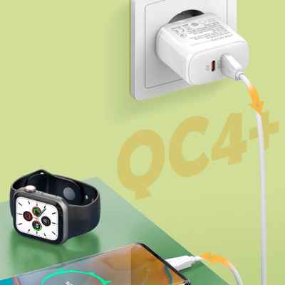 Зарядний пристрій ColorWay GaN Mini 25W PD Port PPS USB-C white (CW-CHS052PD-WT) Вінниця - фото 7