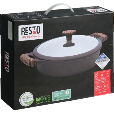 Сотейник Resto Ran чорний 28 см 4,1 л (93906) Вінниця - фото 7