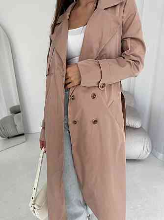 Жіночий трендовий стильний тренч  щільний котон-парка беж Одеса