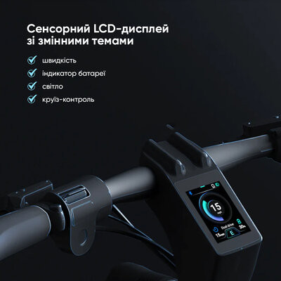Електросамокат OKAI ES800 Panther Off-Road Black 12", 1500(3000)W, Dual Motor, 19,2Ah, 50km, 60kmh, 35%, NFC, App, 43kg (ES800-B) Киев - изображение 16