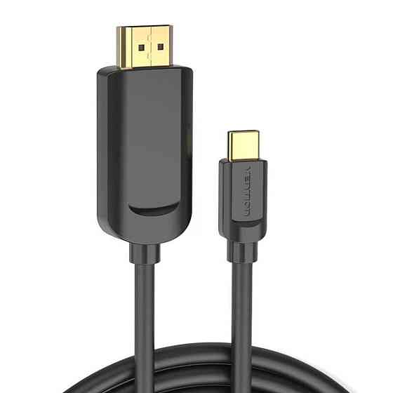 Кабель Vention Type-C to HDMI 4K 30Hz Cable 1M Black (CGUBF) Киев