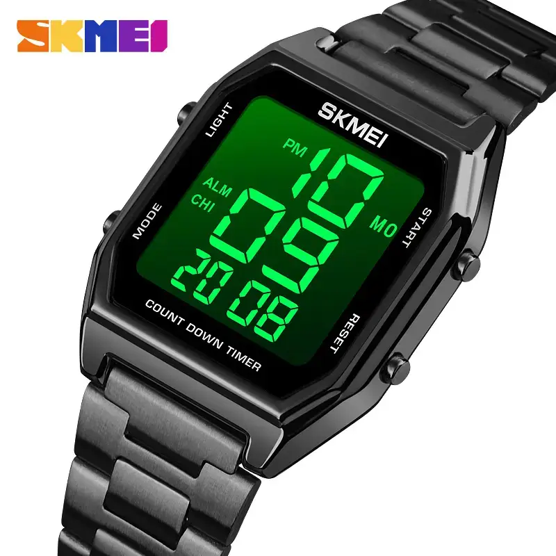 Чоловічий наручний годинник Skmei 1735 (Чорний з чорним циферблатом Вінниця - фото 4