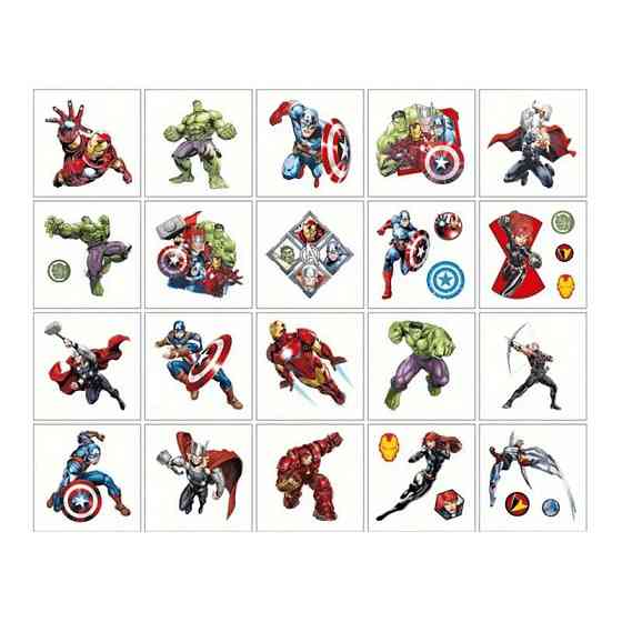 Набор временных татуировок 