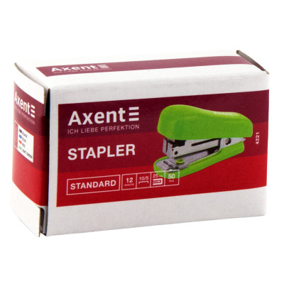 Степлер Axent Standard No. 10/5, 12 sheets, Red (4221-06-A) Винница - изображение 4
