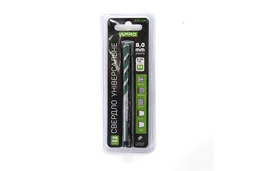 Сверло универсальное 8*115мм APRO Ровно - изображение 1