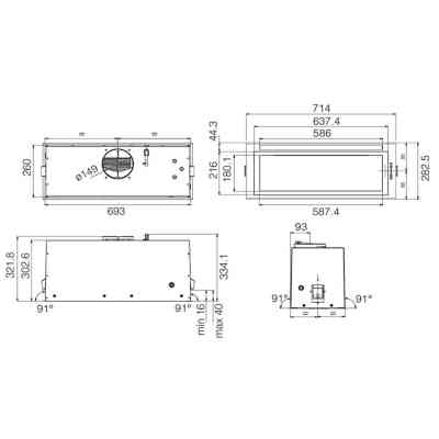 Вытяжка кухонная Elica LANE B BL MAT/A/72 Винница