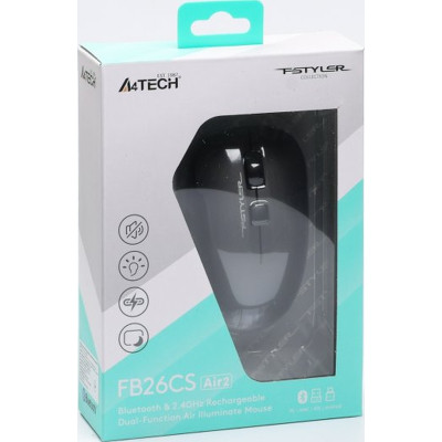 Мышка A4Tech FB26CS Air2 Wireless/Bluetooth Smoky Grey (4711421999090) Винница - изображение 5