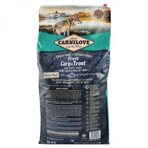 Корм сухий Carnilove Fresh Carp and Trout for Adult dogs для дорослих собак усіх порід з коропом та фореллю 12 кг Київ