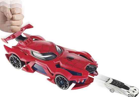 Машинка Хот Вилс Человек Паук пускатель Hot Wheels Marvel Spider-Man. Харьков