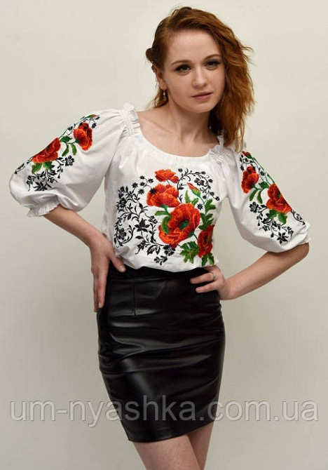 Блузка с вышивкой вышиванка 