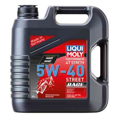 Моторное масло Liqui Moly Motorbike 4T Synth Street Race 5W-40 4л. (1685) Винница