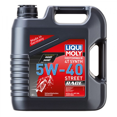 Моторное масло Liqui Moly Motorbike 4T Synth Street Race 5W-40 4л. (1685) Винница - изображение 1