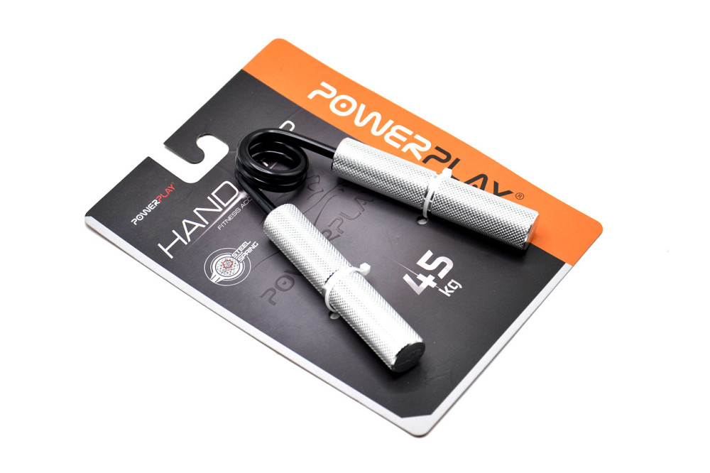 Еспандер-ножиці алюмінієвий PowerPlay 4322 (45 кг) Hand Grip Срібний Луцьк - фото 10