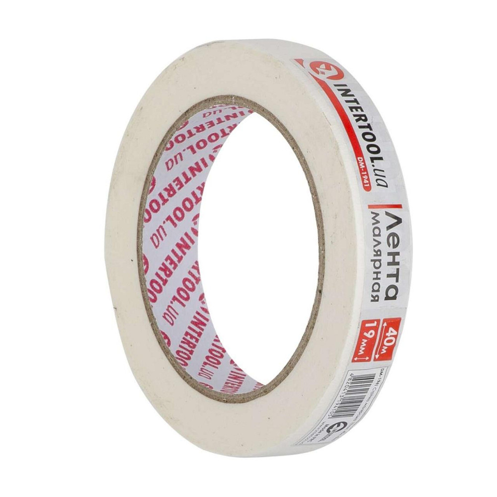 Стрічка малярська 19мм, 40м, біла Мукачево - фото 1