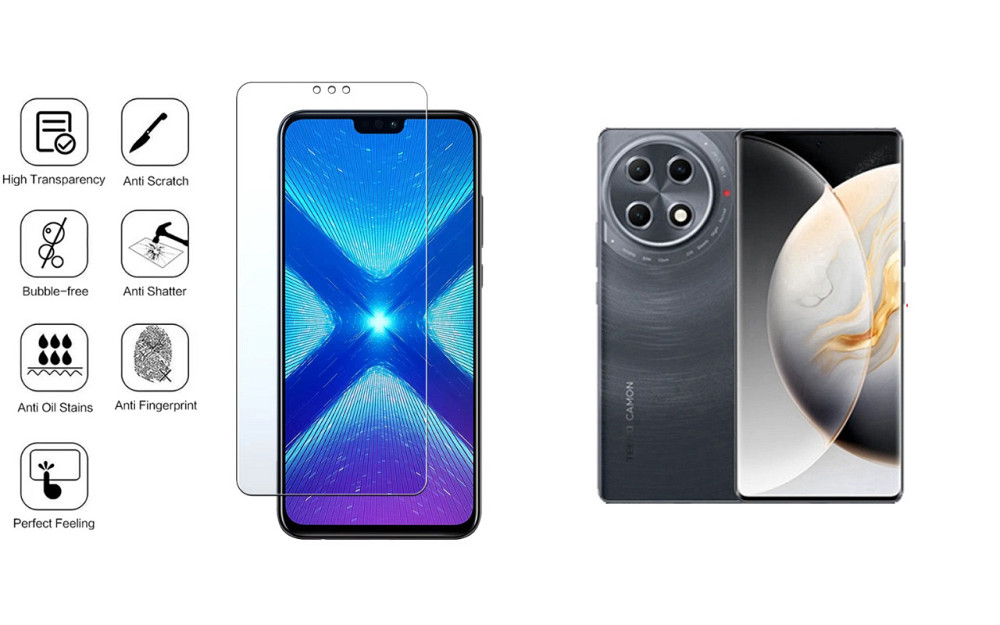 Захисне скло NeoGlass для Tecno Camon 30 Pro – надпрозоре та стійке Київ - фото 4
