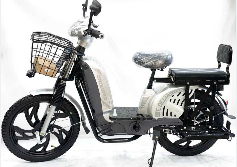 Электровелосипед Crosser E-Delta 800W 60V/15Ah 17 колеса - Серый. Харьков - изображение 5