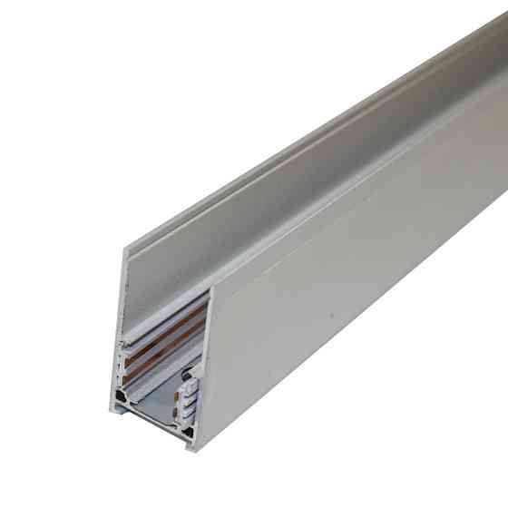 Трековая магнитная рейка накладная 2 м, белый Днепр