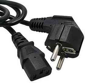 Шнур сетевой компьютерный питания Schuko PC-186 CEE7/7-C13, 1.2M, 0.5mm OEM (евровилка) Q25/350 Полтава