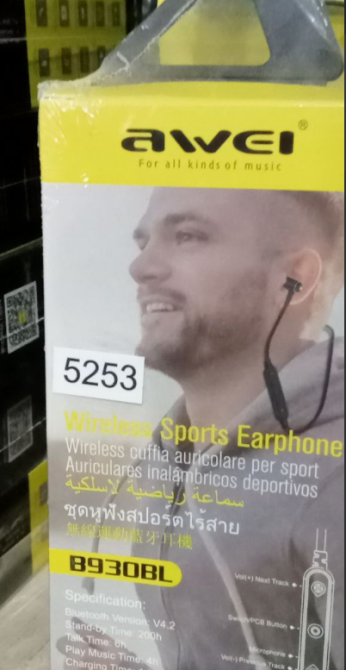 Бездротові навушники Awei B930BL, 15 г, шумозаглушення CVC6.0, панель керування, магнітна фіксація Одеса - фото 3