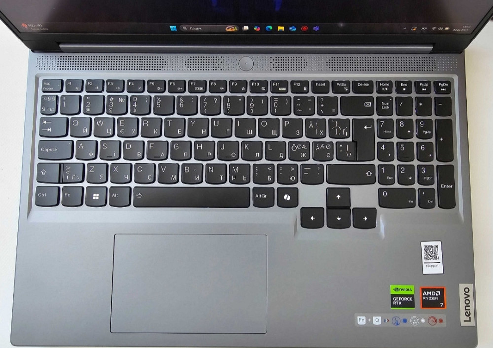 Ноутбук Lenovo Legion 5 R5 7640HS / RTX 4060 / RAM16GB / SSD512Gb / 165Hz Київ - фото 5