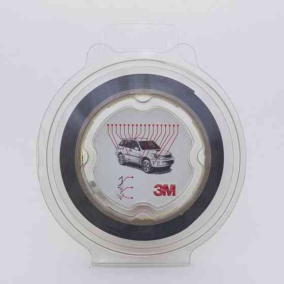 Скотч двосторонній 12мм х 5м 3M 1100 "Plus Tape" (ціна за уп.-2шт) чорний, 70320 Київ