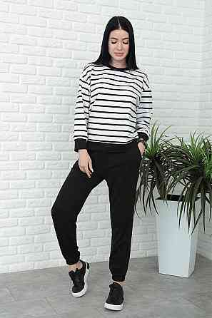 Демісезонний костюм в смужку "Delight" оптом | Батал Чорний, 50-52 Київ