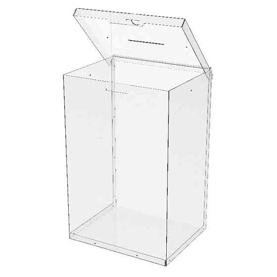 Ящик EKOSTAR с замком для пожертвований и сбора денег 250x200x380. Объем 19 литров Киев